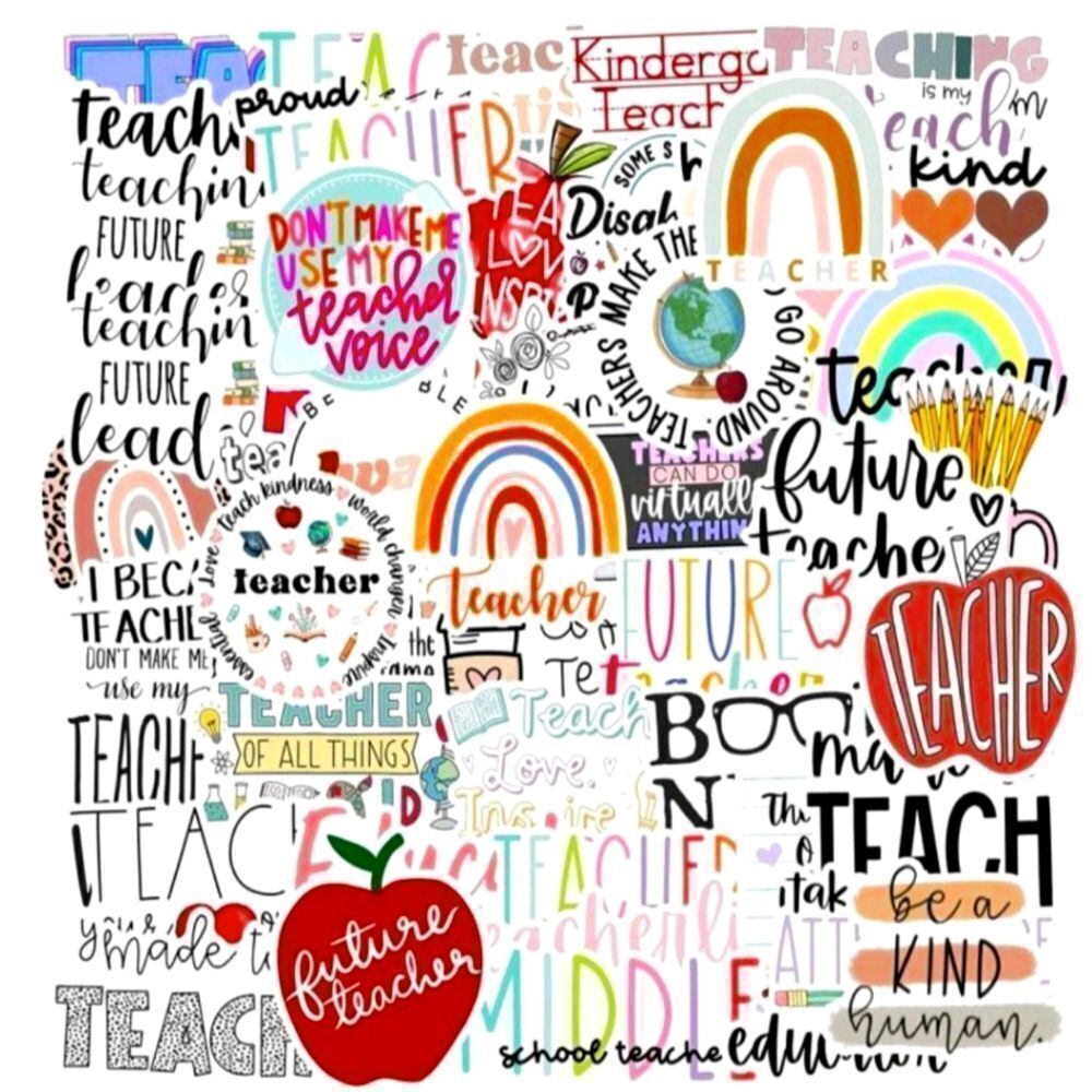 Assorted Teacher Stickers - Picture 1 of 6